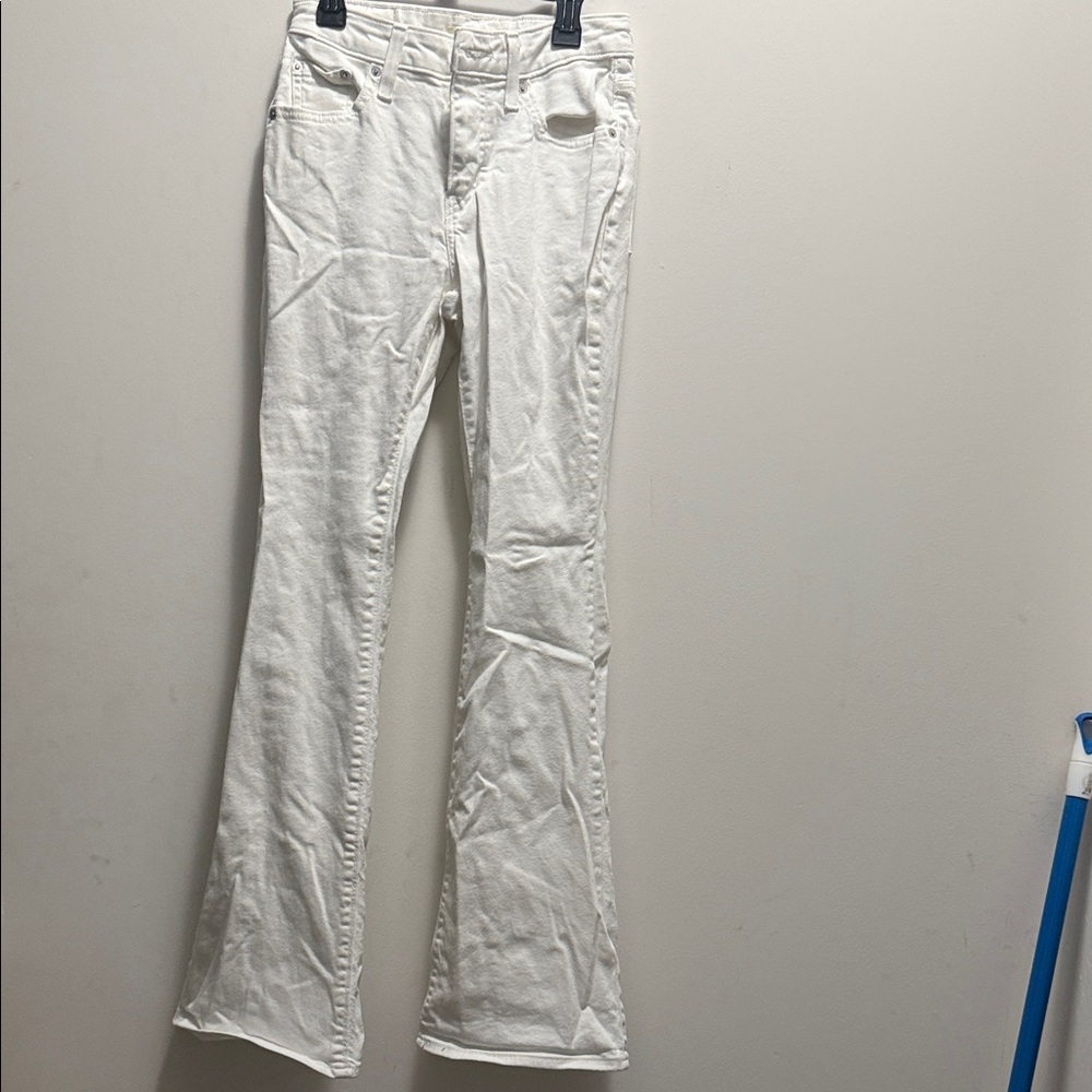 Levi's Women's Cream Flare Jeans